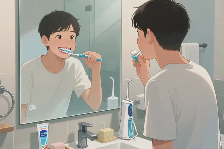 正畸帶上托槽后牙齒脫礦正常嗎(圖1)