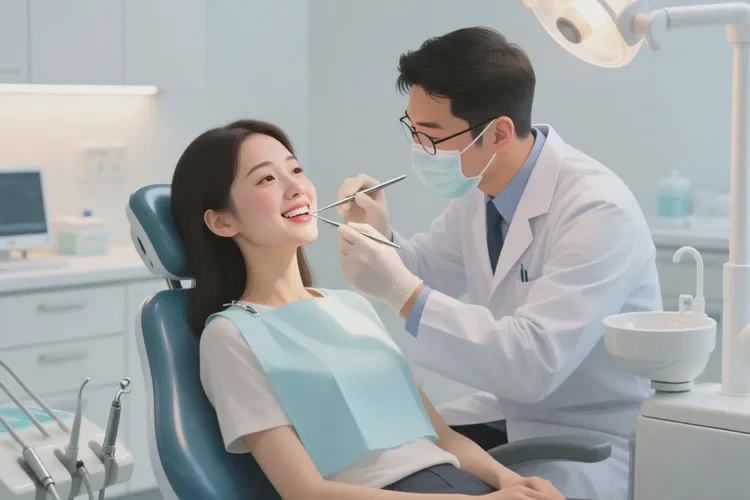 牙齒正畸兩個(gè)月復(fù)診一次(圖1)