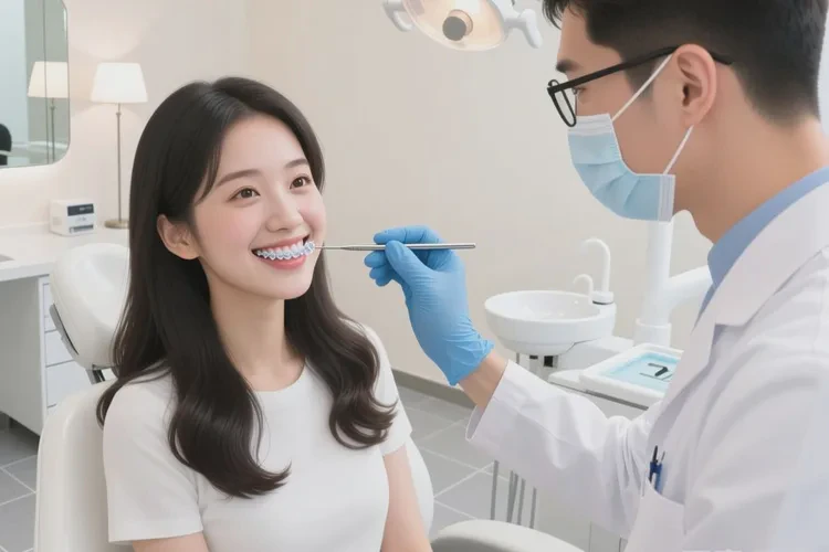 牙齒正畸過程中有一顆牙松動了也不疼(圖1)