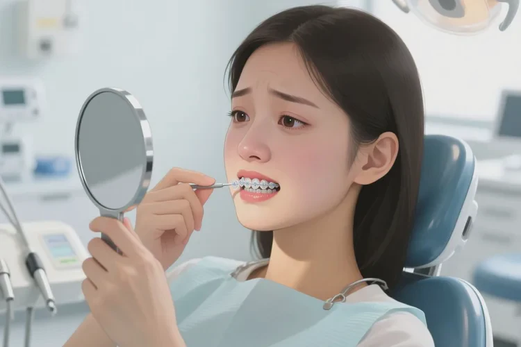 正畸中牙齒變黑(圖1)