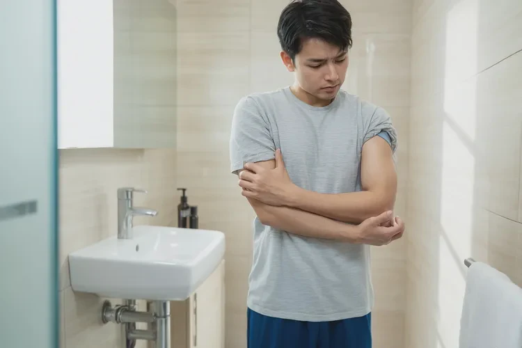 打完疫苗不小心洗澡了(图2)