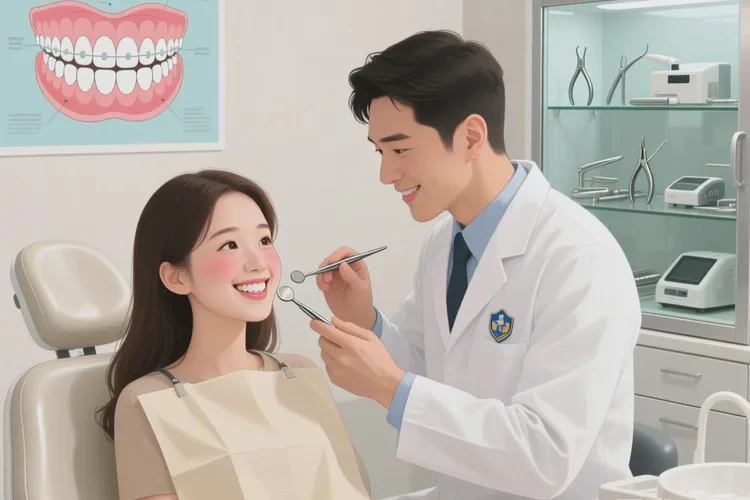 正畸牙齒左右高低不一樣(圖1)