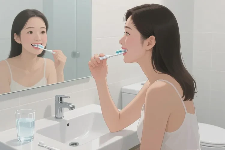 正畸牙齒黃斑(圖1)