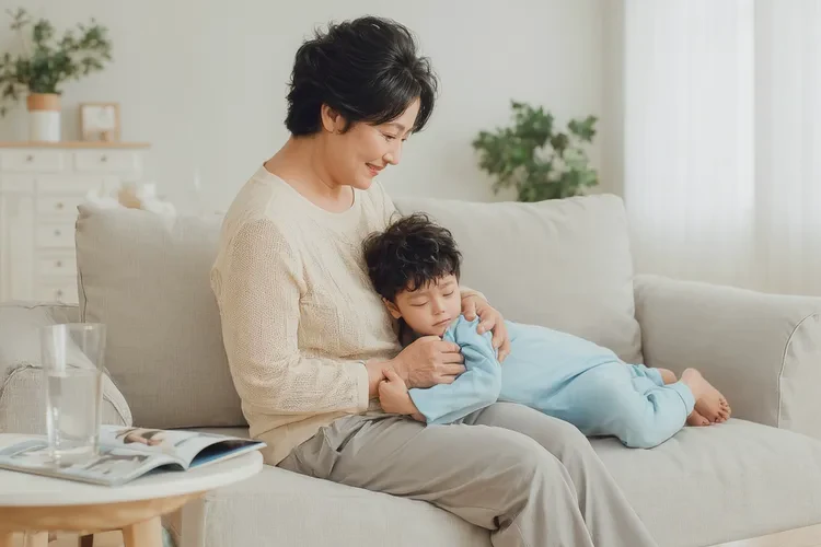 宝宝打完疫苗委屈巴巴(图4)