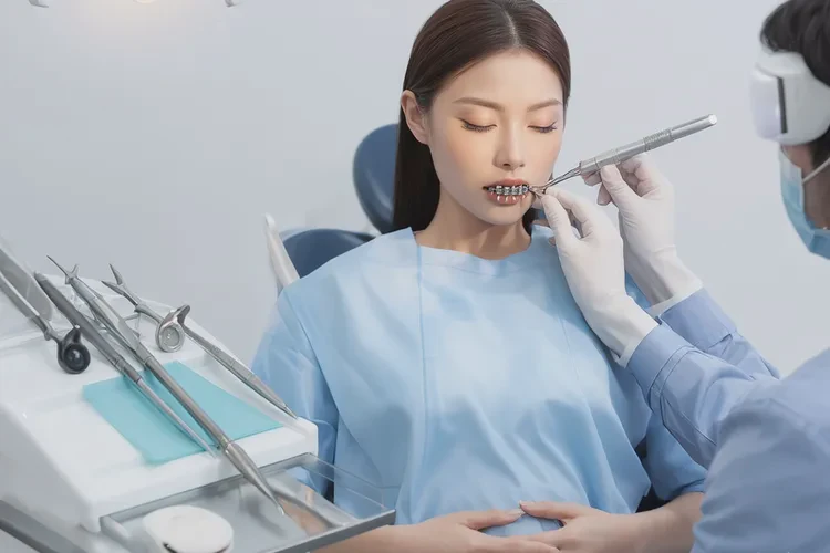 正畸后牙齒咬合不齊(圖1)