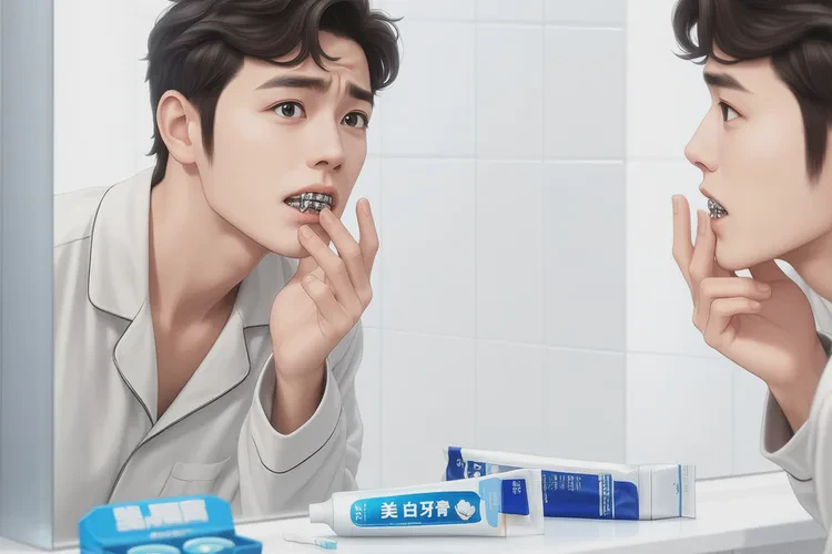 正畸后牙齒變透明變黃(圖1)