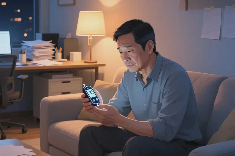 38岁晚上血糖25.4是怎么回事(图1)