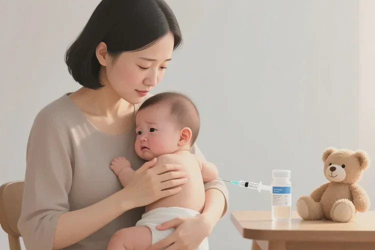 宝宝打疫苗时动了(图3)