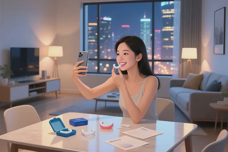 牙齒正畸可以只做上半邊然后一個月(圖4)