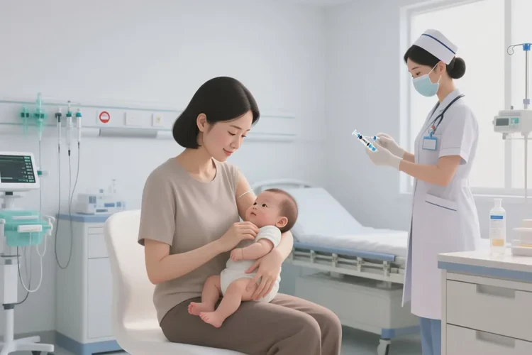 宝宝打疫苗时动了(图1)