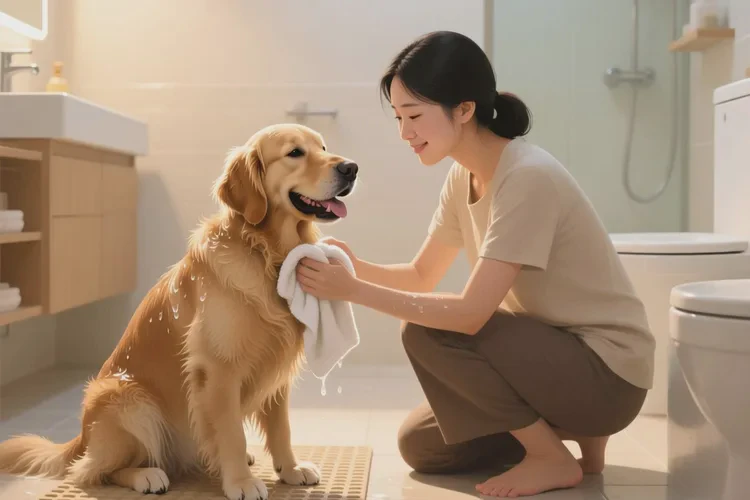 狗打疫苗第4天就洗了(图1)