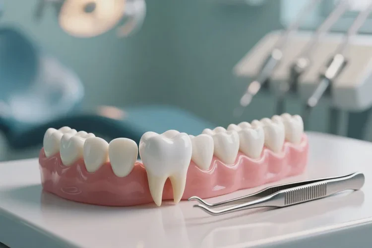 拔正畸牙牙齒向下移位了(圖3)