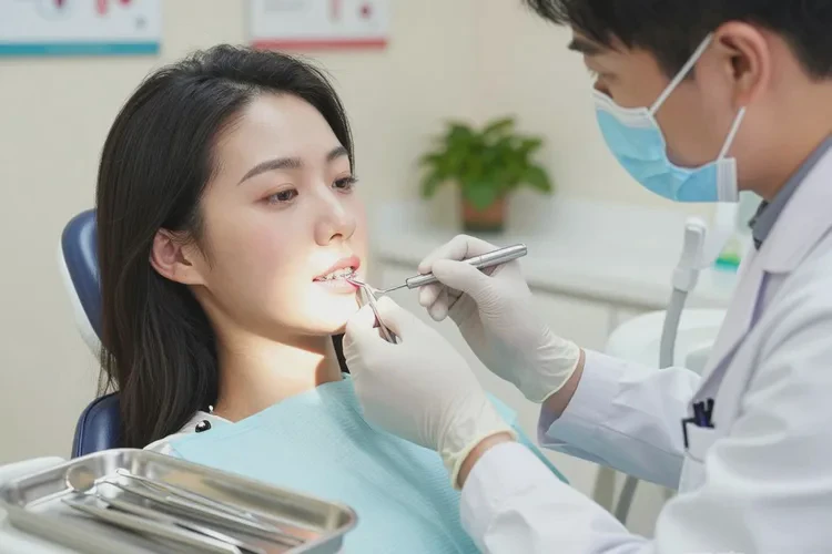 正畸把牙齒整體往后移了(圖1)