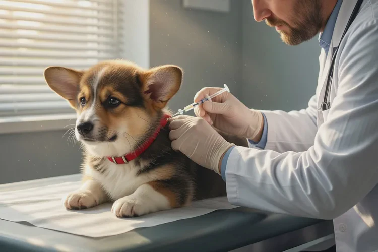 狗狗打疫苗前后(图2)