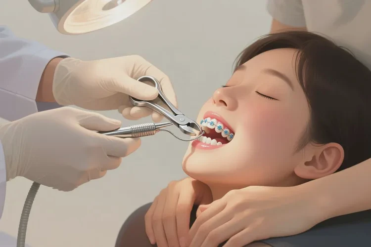 正畸牙齒鋼絲從牙槽里跑出來(圖4)