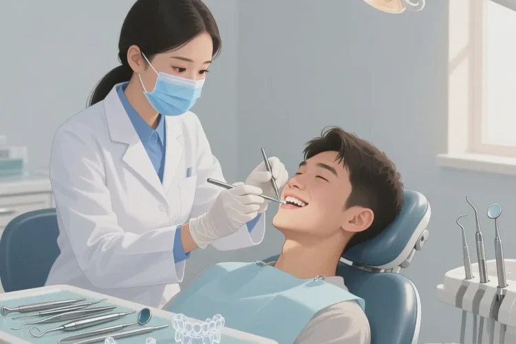 正畸后牙齒縫隙大(圖1)