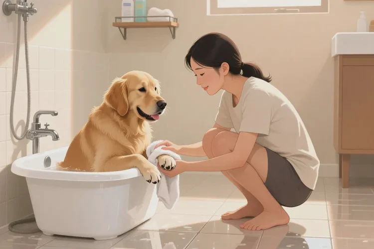 狗狗打疫苗前后多少天不能洗澡(图1)