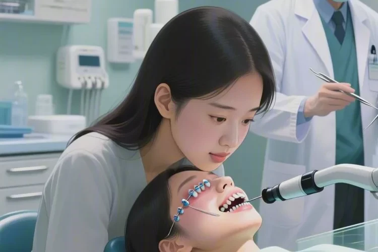 正畸下排牙齒向外拉(圖1)