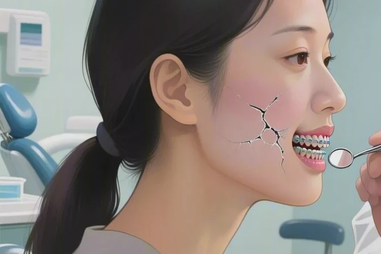 正畸后牙齒有裂紋正常嗎怎么辦(圖1)