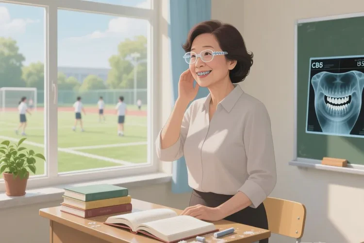 牙齒正畸有一個(gè)縫收不回去(圖4)