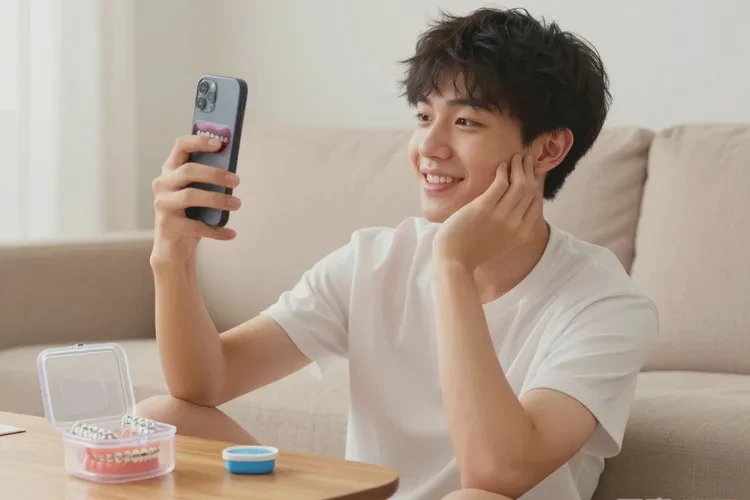 牙齒正畸過程中門牙中間有個縫怎么辦(圖3)