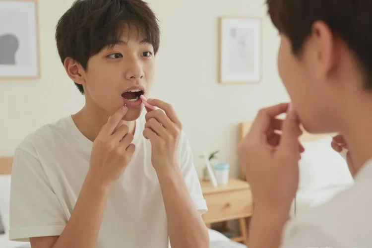 正畸牙齒打骨釘?shù)奈：τ心男┠?圖2)