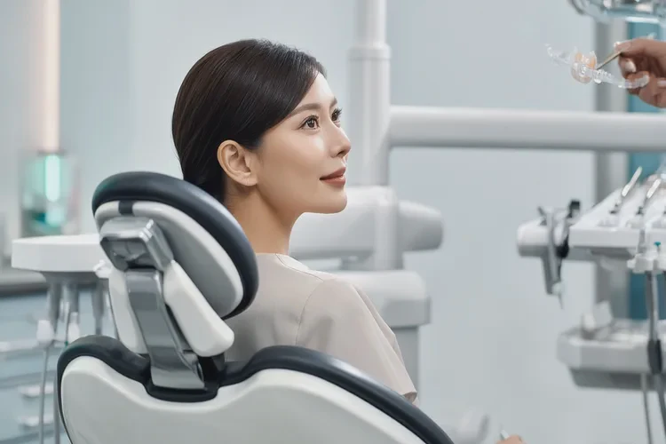 正畸牙齒一邊高一邊低(圖2)