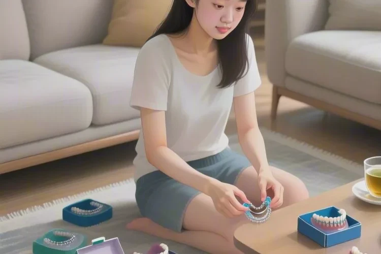 正畸時(shí)牙齒出現(xiàn)白色物質(zhì)(圖4)