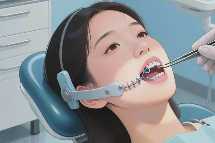 正畸牙齒吞了3cm的鋼絲