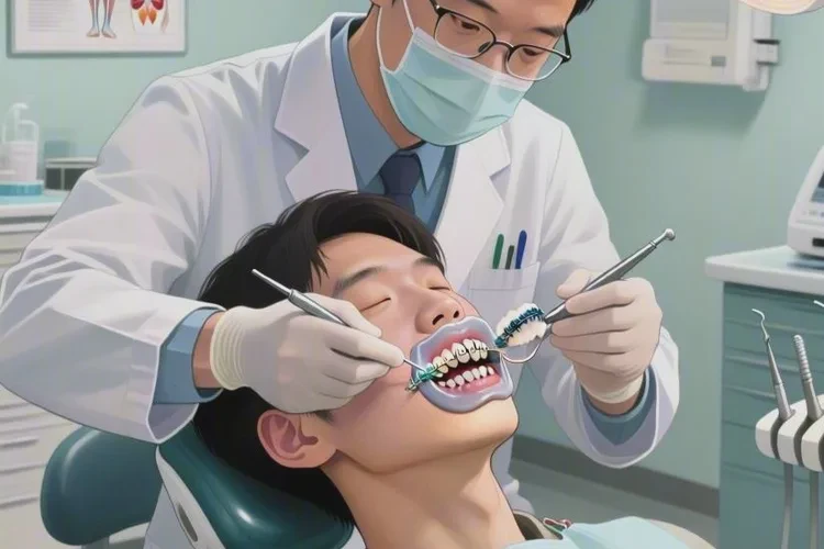 牙齒正畸改善嘴凸前后對(duì)比