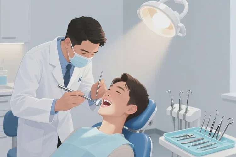 牙齒正畸過程中門牙中間有個縫怎么辦(圖2)