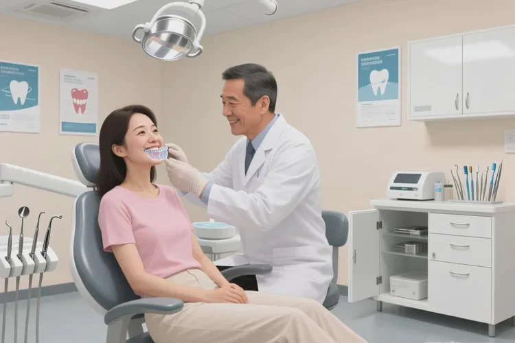 正畸完牙齒還是有點(diǎn)凸(圖4)