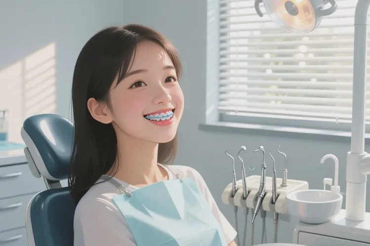 拔正畸牙牙齒向下移動(圖1)