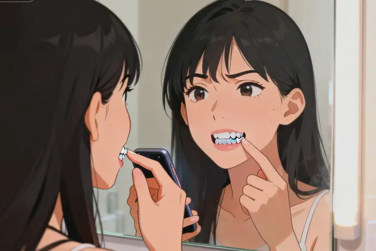 正畸后牙齒移位20天了還沒好(圖1)