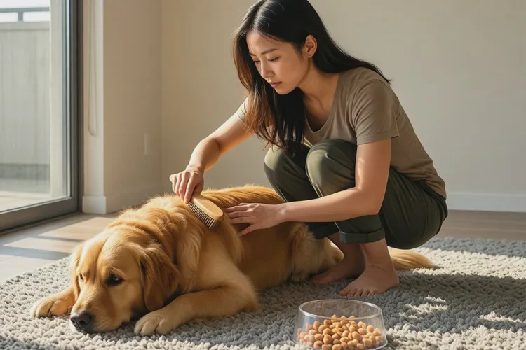 狗狗打疫苗前一天洗澡(图1)