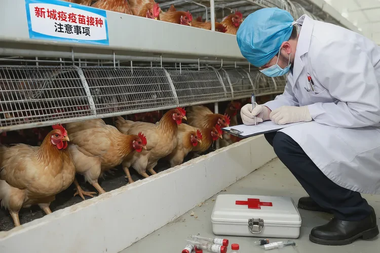 鸡打了新城疫疫苗后要注意什么(图1)