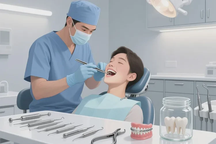 牙齒正畸過程中門牙中間有個縫怎么辦(圖4)